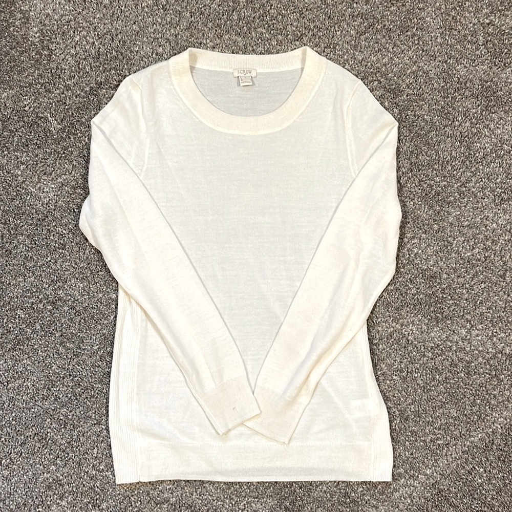 J. Crew White Sweater